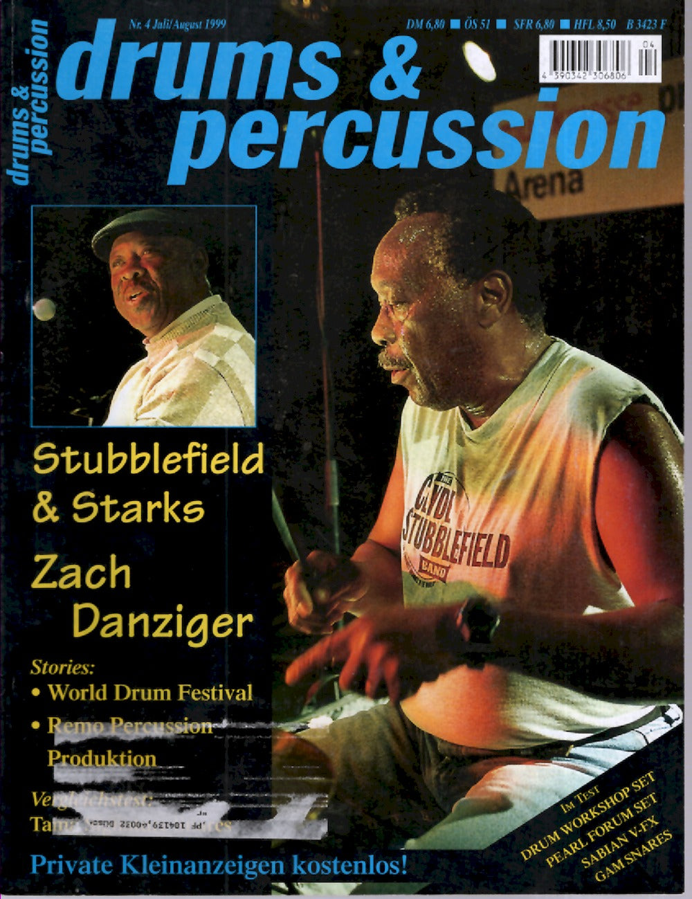 Drums & Percussions Magazin Deutschland 1999-07+08 Stubblefields Starks Zach Danziger