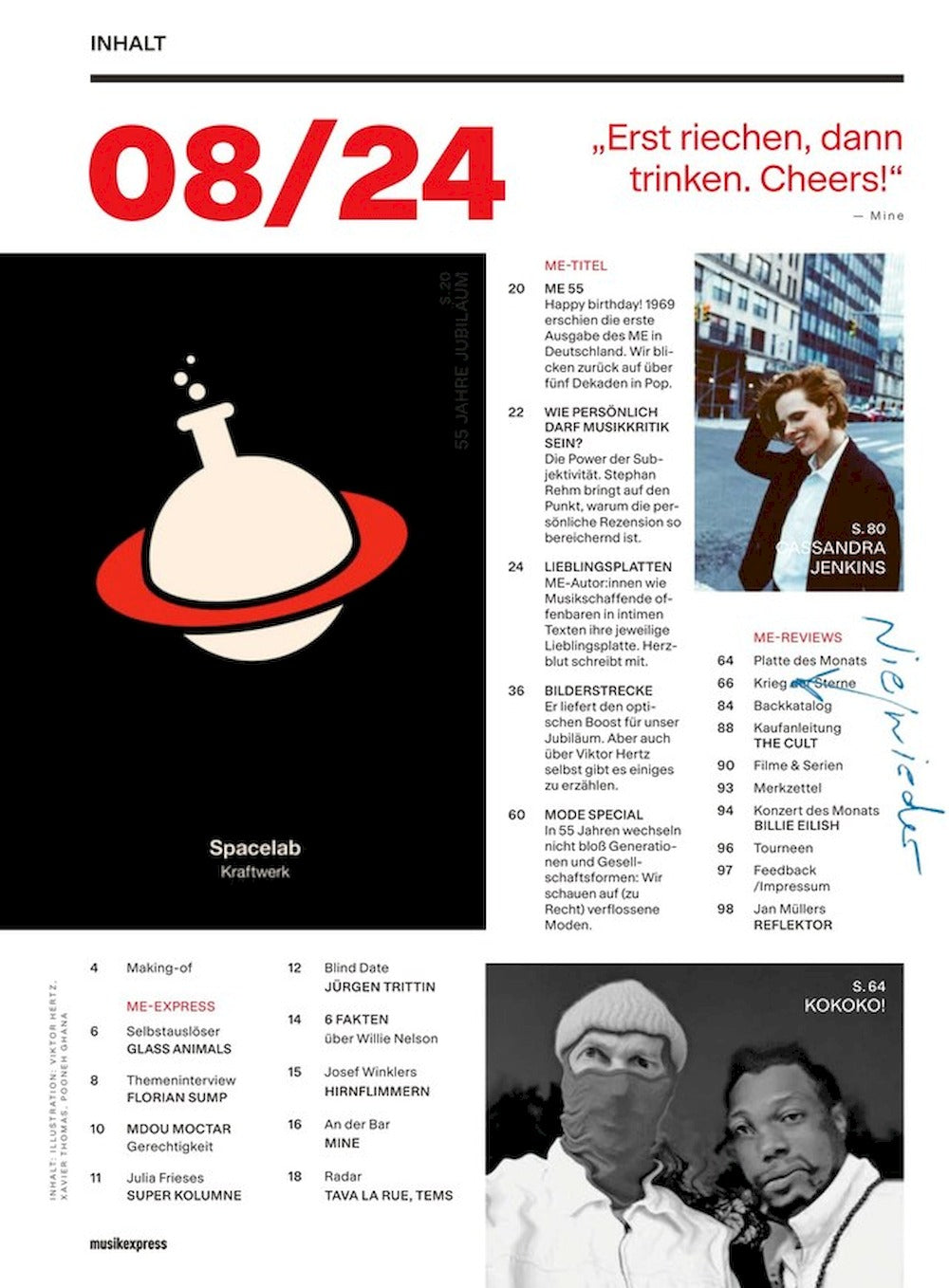 Musikexpress Magazin Deutschland 2024-08 Radiohead The Cure David Bowie ACDC Kraftwerk AC/DC