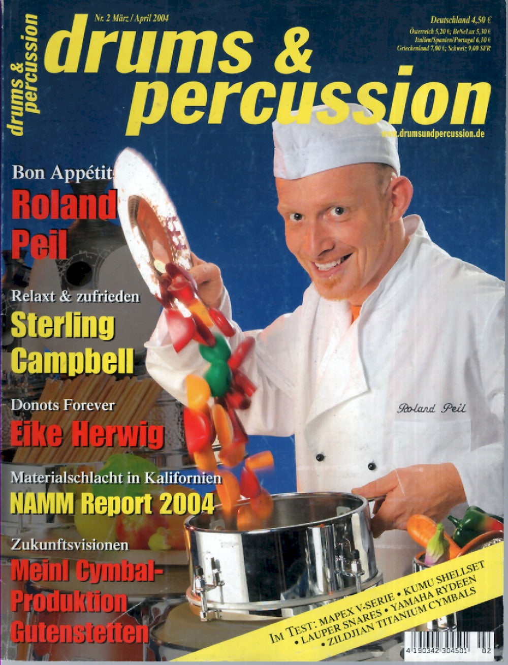 Drums & Percussions Magazin Deutschland 2004-03+04 Roland Peil Sterling Campbell Eike Herwig