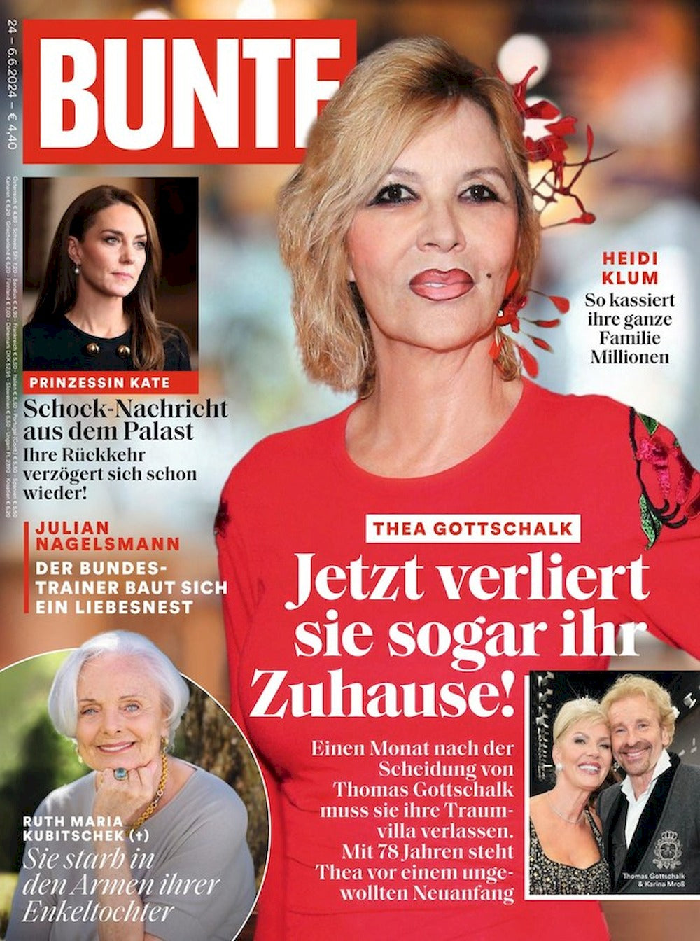 Bunte Magazin Deutschland 2024-24 Thea Gottschalk Ruth Maria Kubitschek