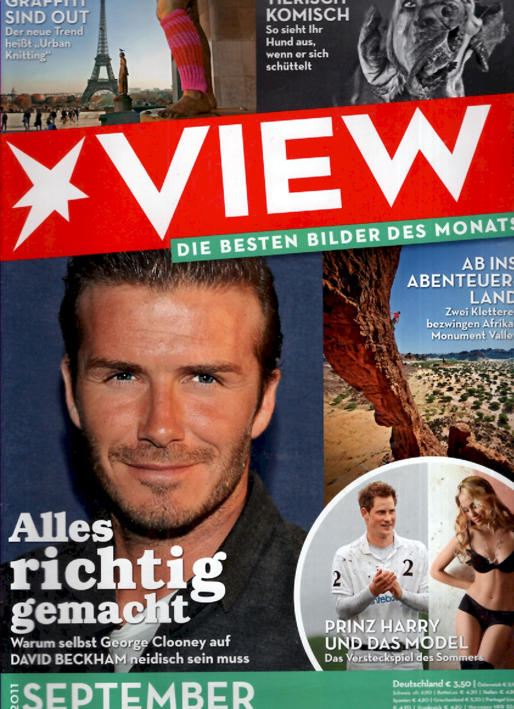 View Magazin Deutschland 2011-09 David Beckham Harry