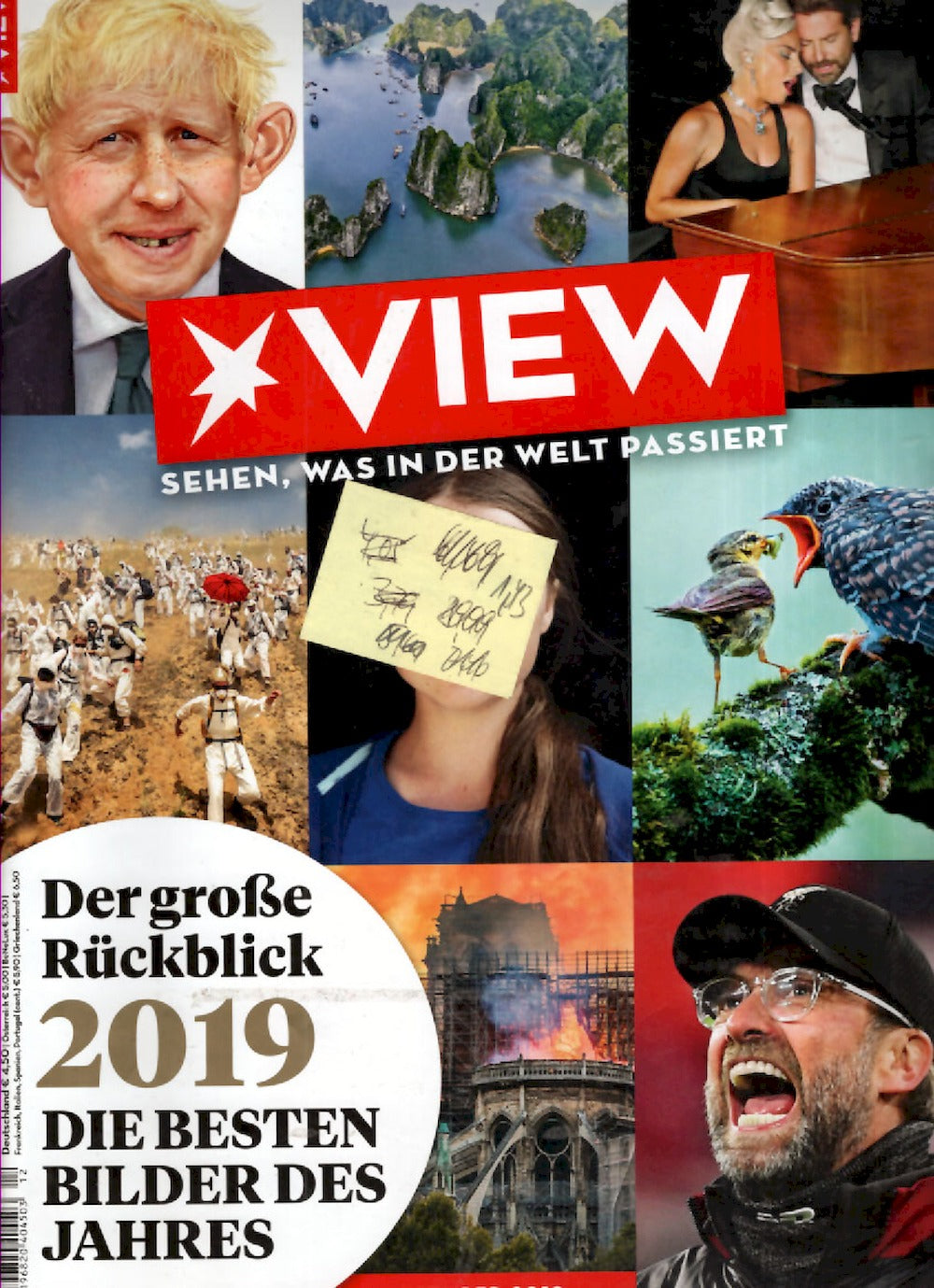 View Magazin Deutschland 2019-12 Boris Johnson Jürgen Klopp Lady Gaga Bradley Cooper