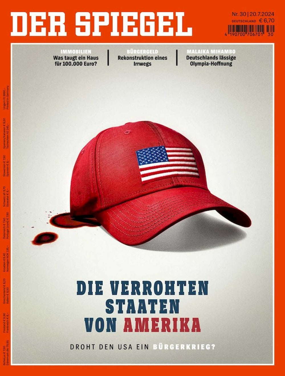 Der Spiegel Magazin Deutschland 2024-30 Trump USA Malaika Mihambo