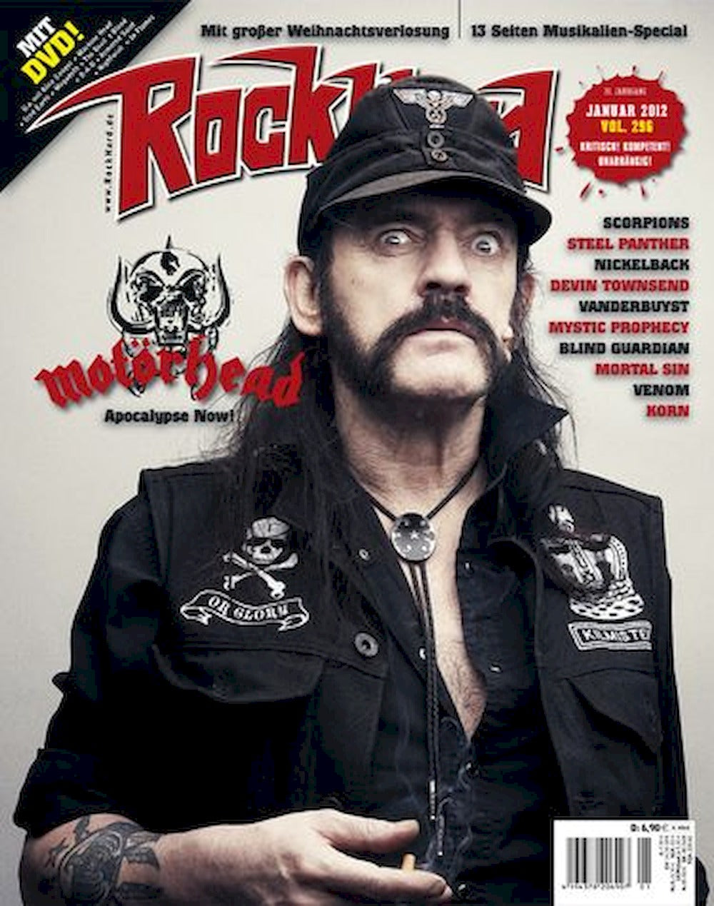 Rock Hard Magazin Deutschland 2012-01 Lemmy Kilmister Scorpions Steel Panther Nickelback #296