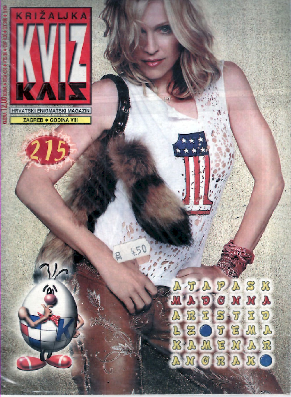 Kviz Magazin Kroatien 2001 #215 Madonna