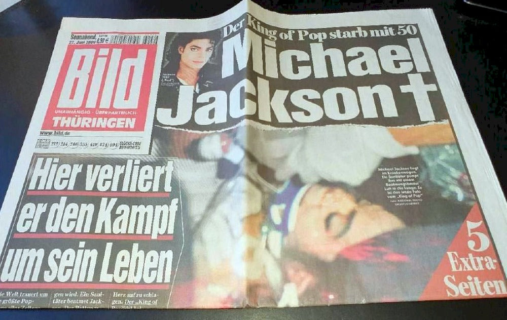 Bild Zeitung Magazin Deutschland 2009-147 27.06.2009 Michael Jackson