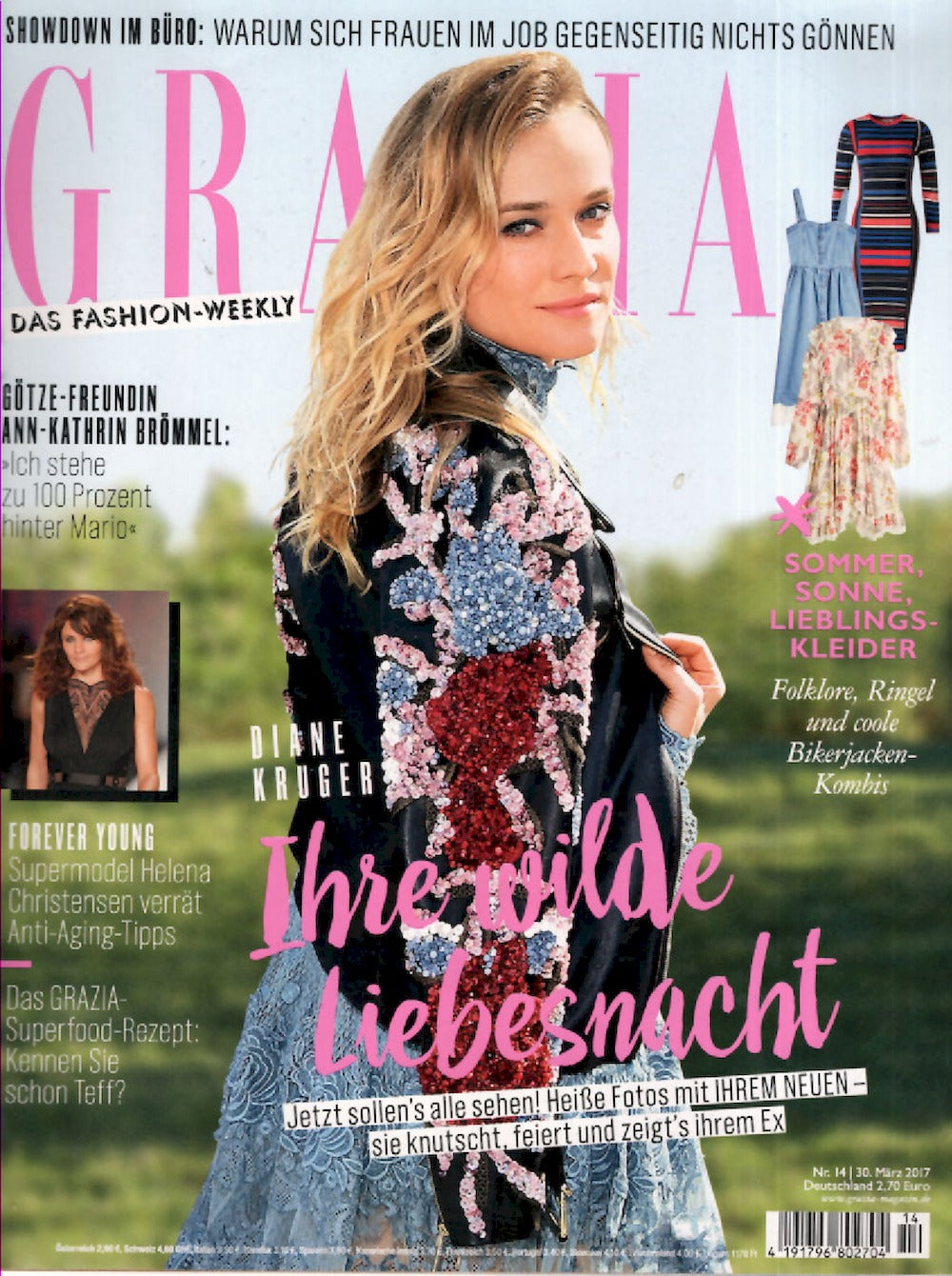 Grazia Magazin Deutschland 2017-14 Diane Kruger Helena Christensen
