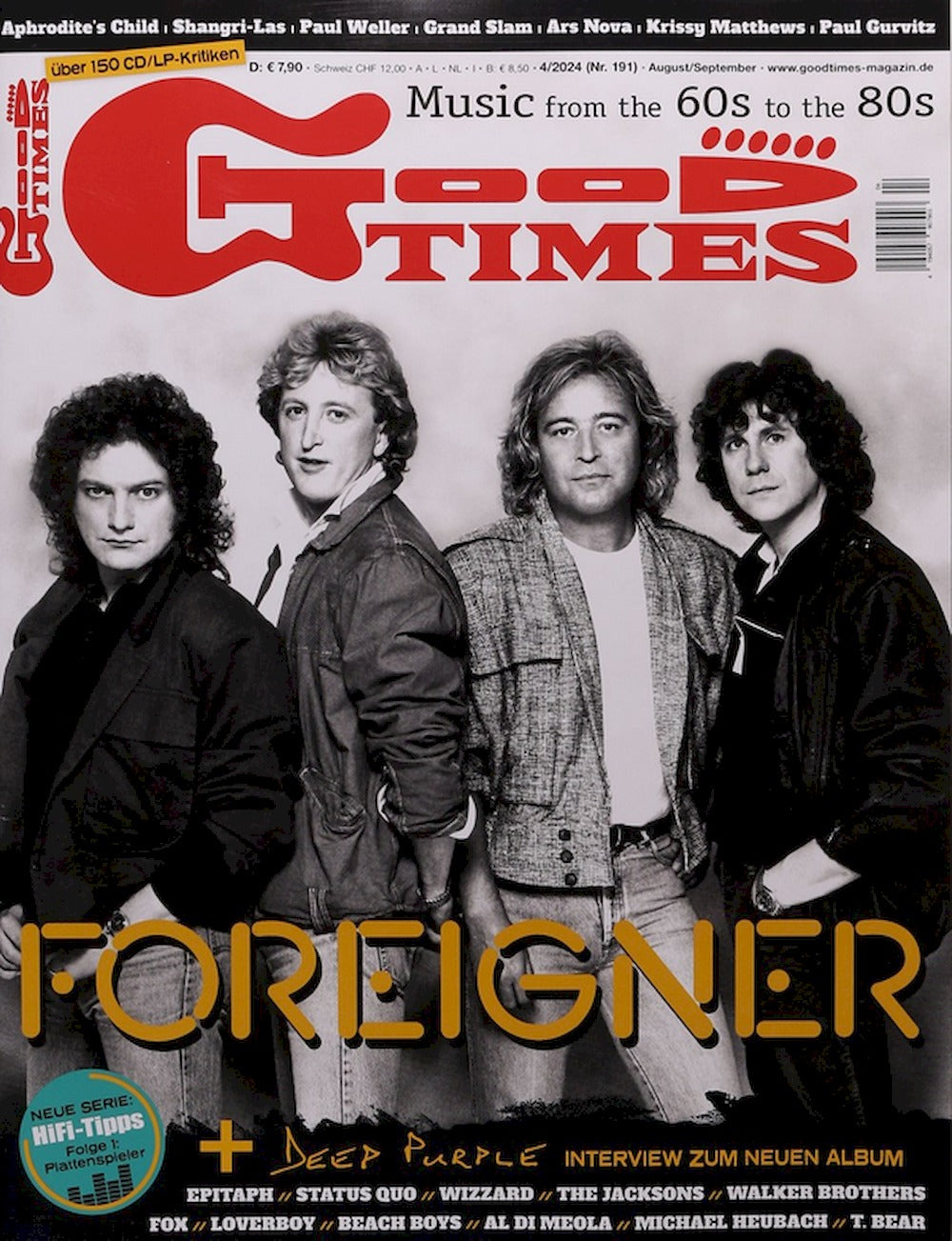 Good Times Magazin Deutschland 2024-04 Foreigner Deep Purple Wizzard Status Quo