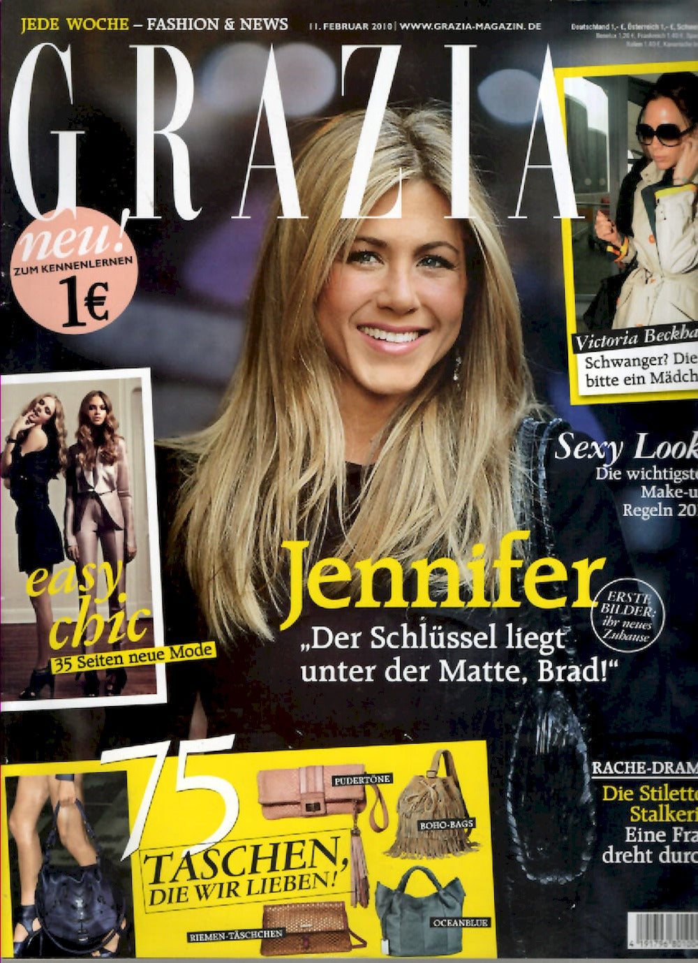 Grazia Magazin Deutschland 2010-07 Jennifer Aniston Victoria Beckham