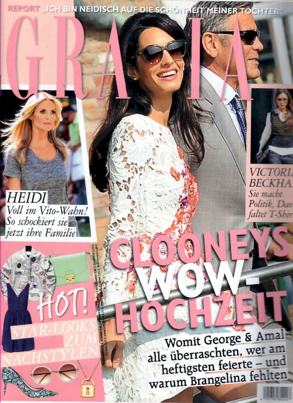 Grazia Magazin Deutschland 2014-41 Amal George Clooney