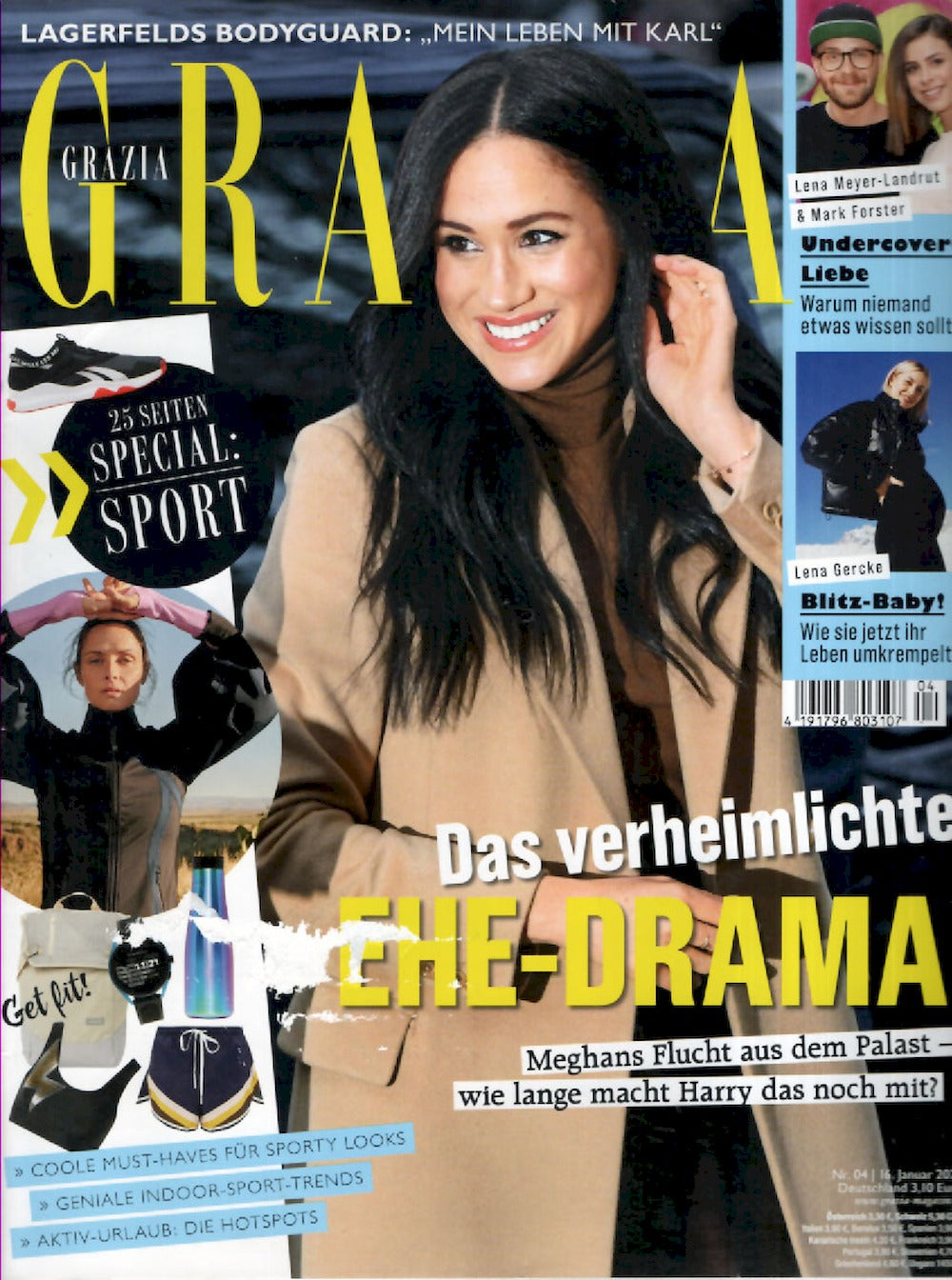 Grazia Magazin Deutschland 2020-04 Meghan Harry Lena Gercke