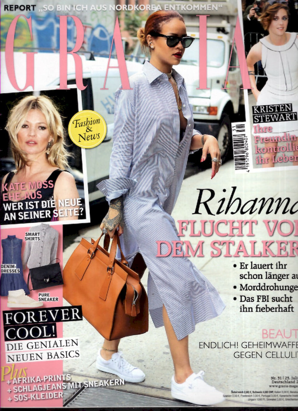 Grazia Magazin Deutschland 2015-31 Rihanna Kate Moss