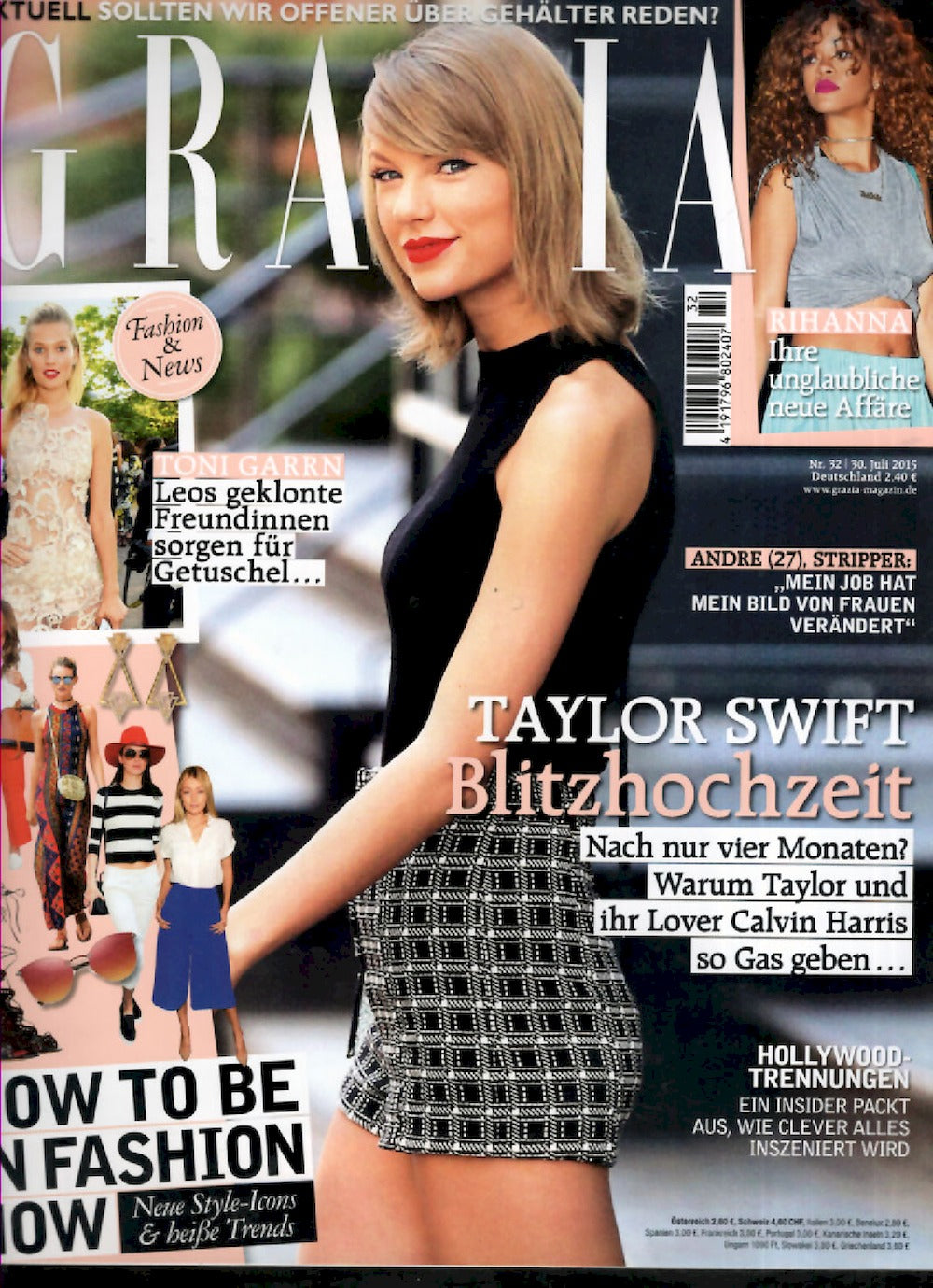 Grazia Magazin Deutschland 2015-32 Taylor Swift