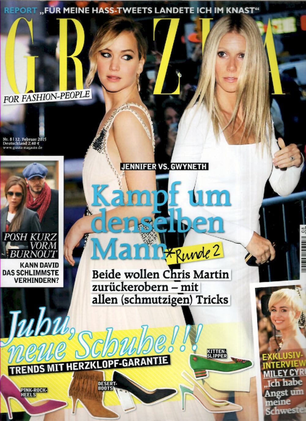 Grazia Magazin Deutschland 2015-08 Jennifer Lawrence Gwyneth Paltrow