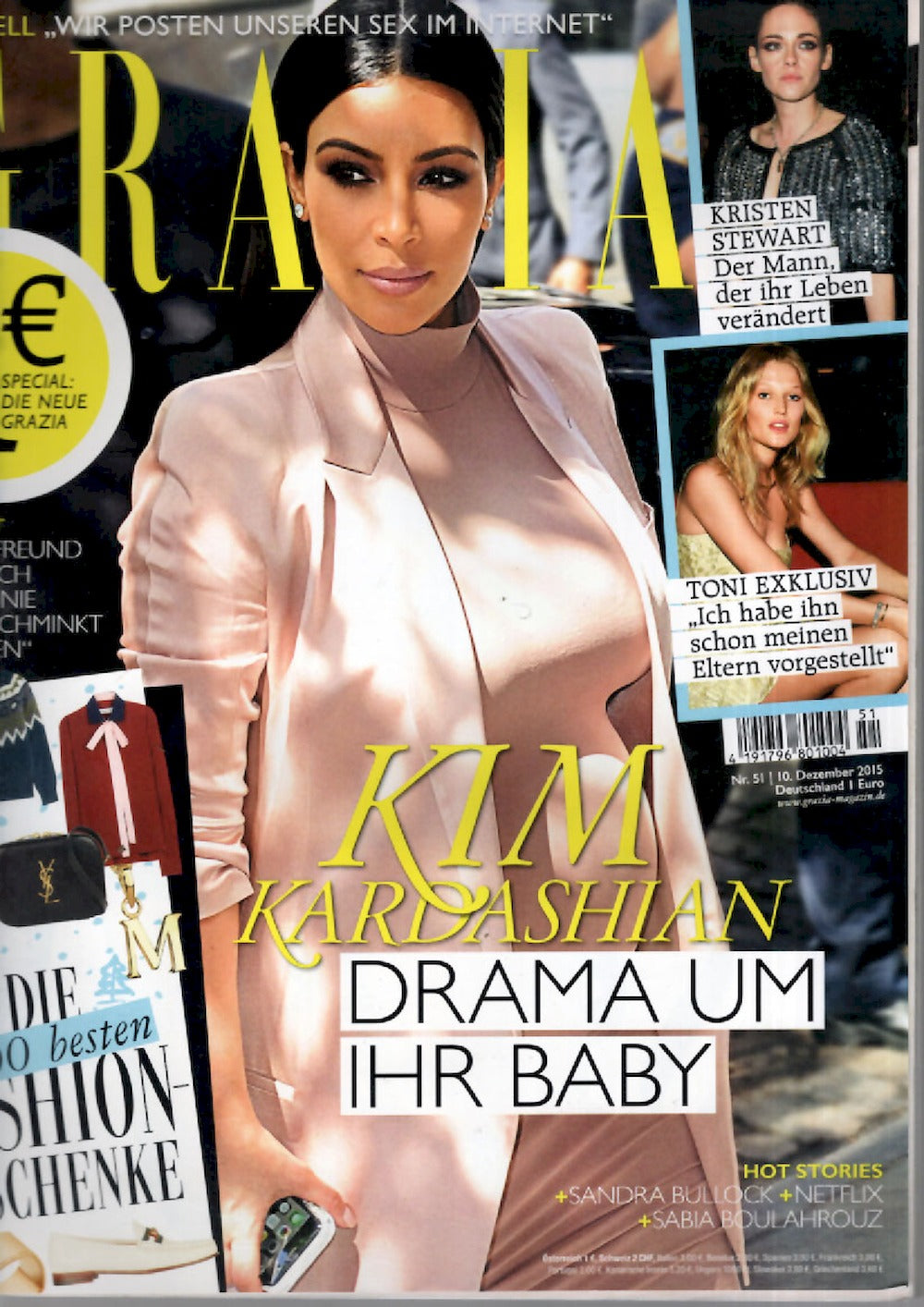 Grazia Magazin Deutschland 2015-51 Kim Kardashian