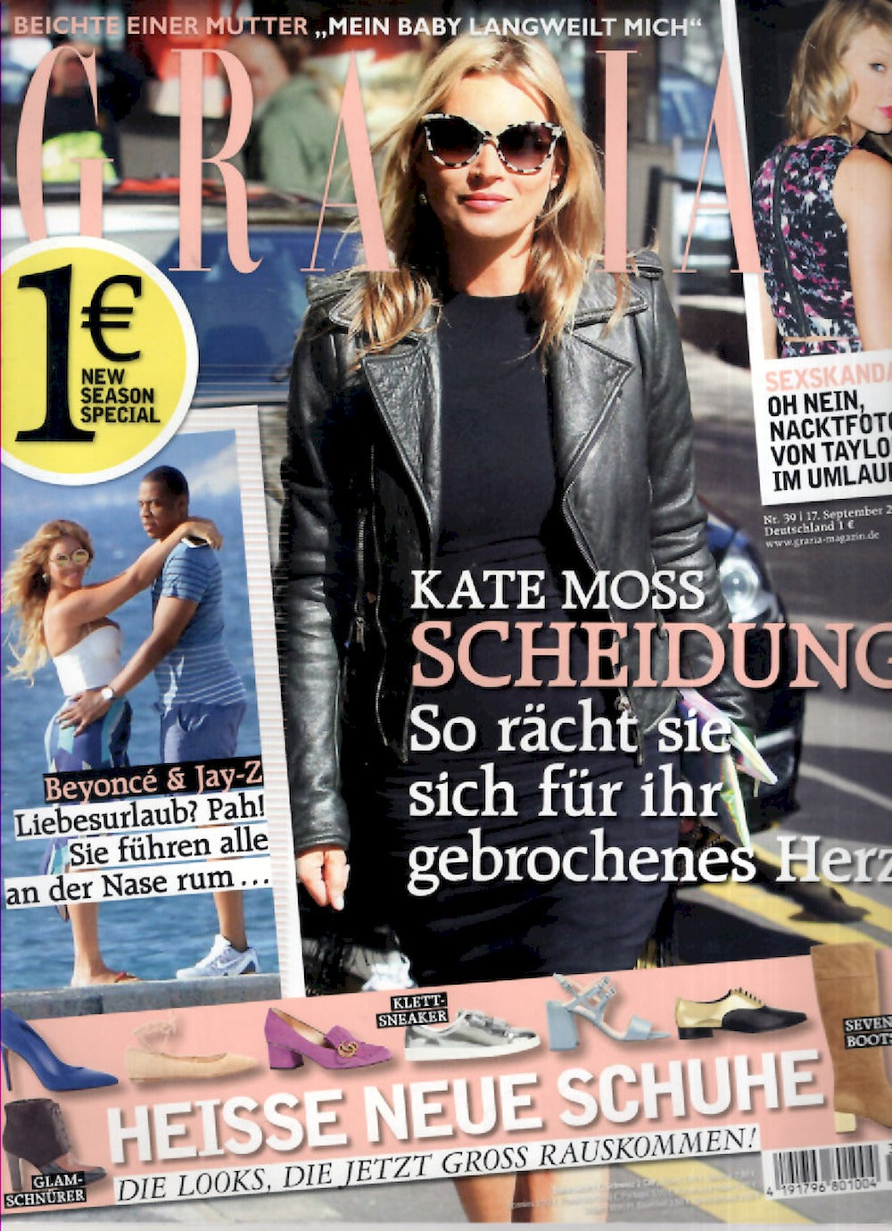 Grazia Magazin Deutschland 2015-39 Kate Moss