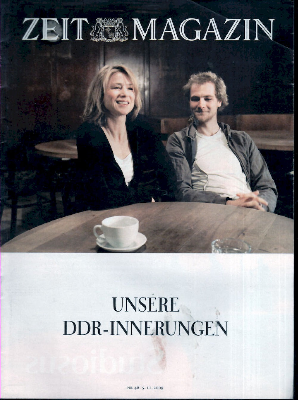 Zeit Magazin Deutschland 2009-46 Corinna Harfouch Robert Gwisdek