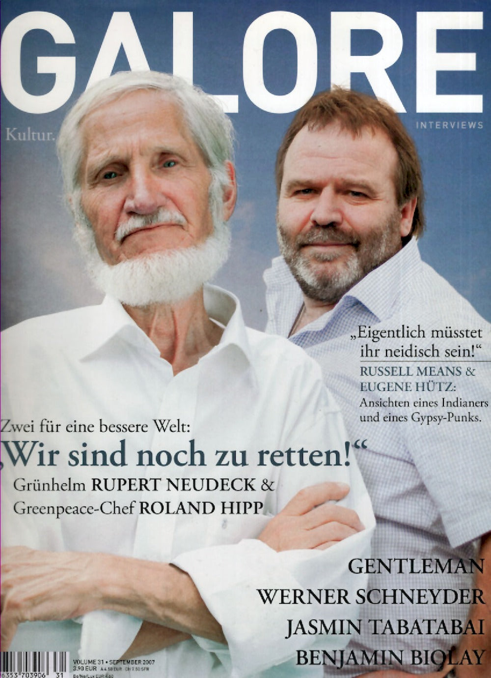 Galore Magazin Deutschland 2007 #31 Rupert Neudeck Benjamin Biolay