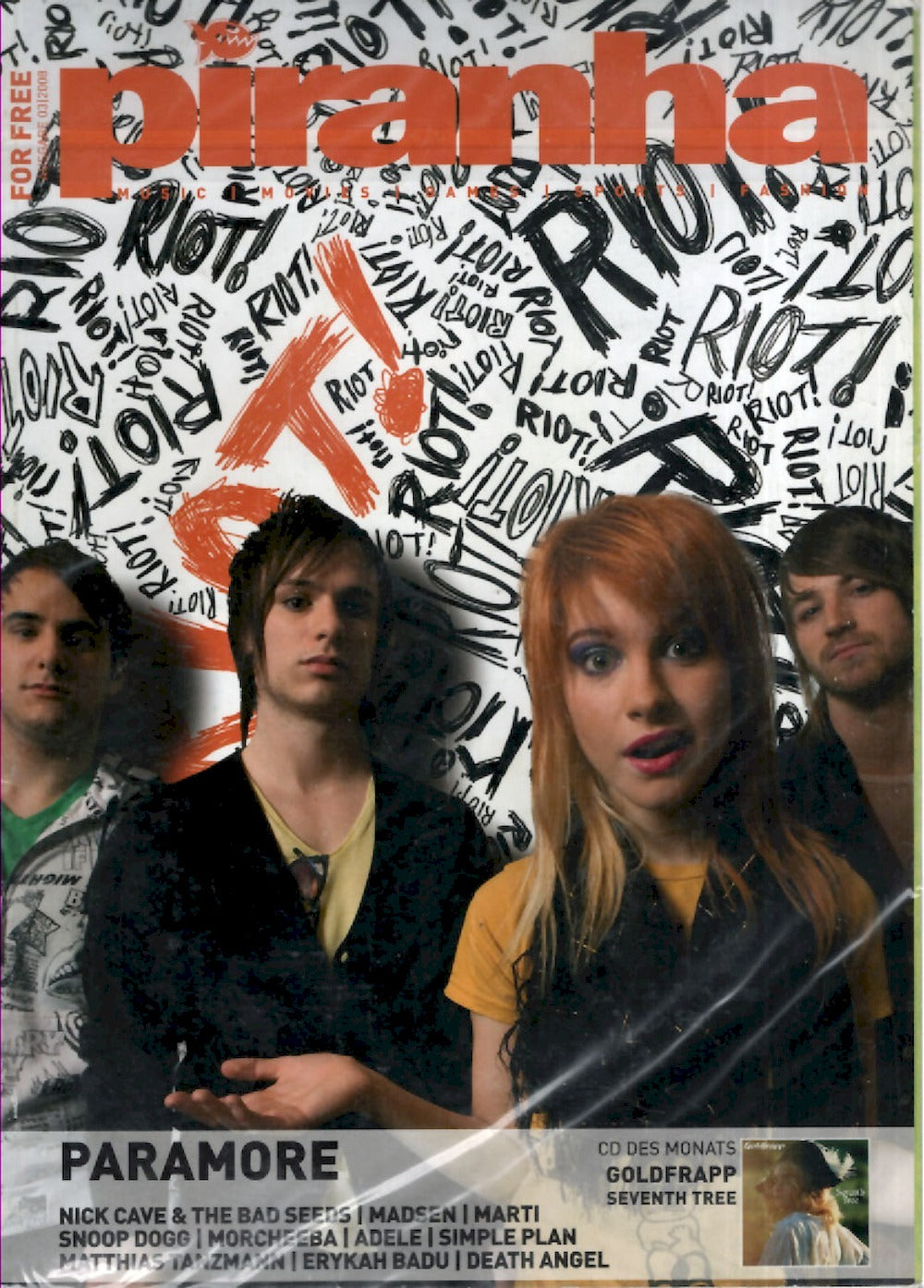 Piranha Magazin Deutschland 2008-03 Paramore