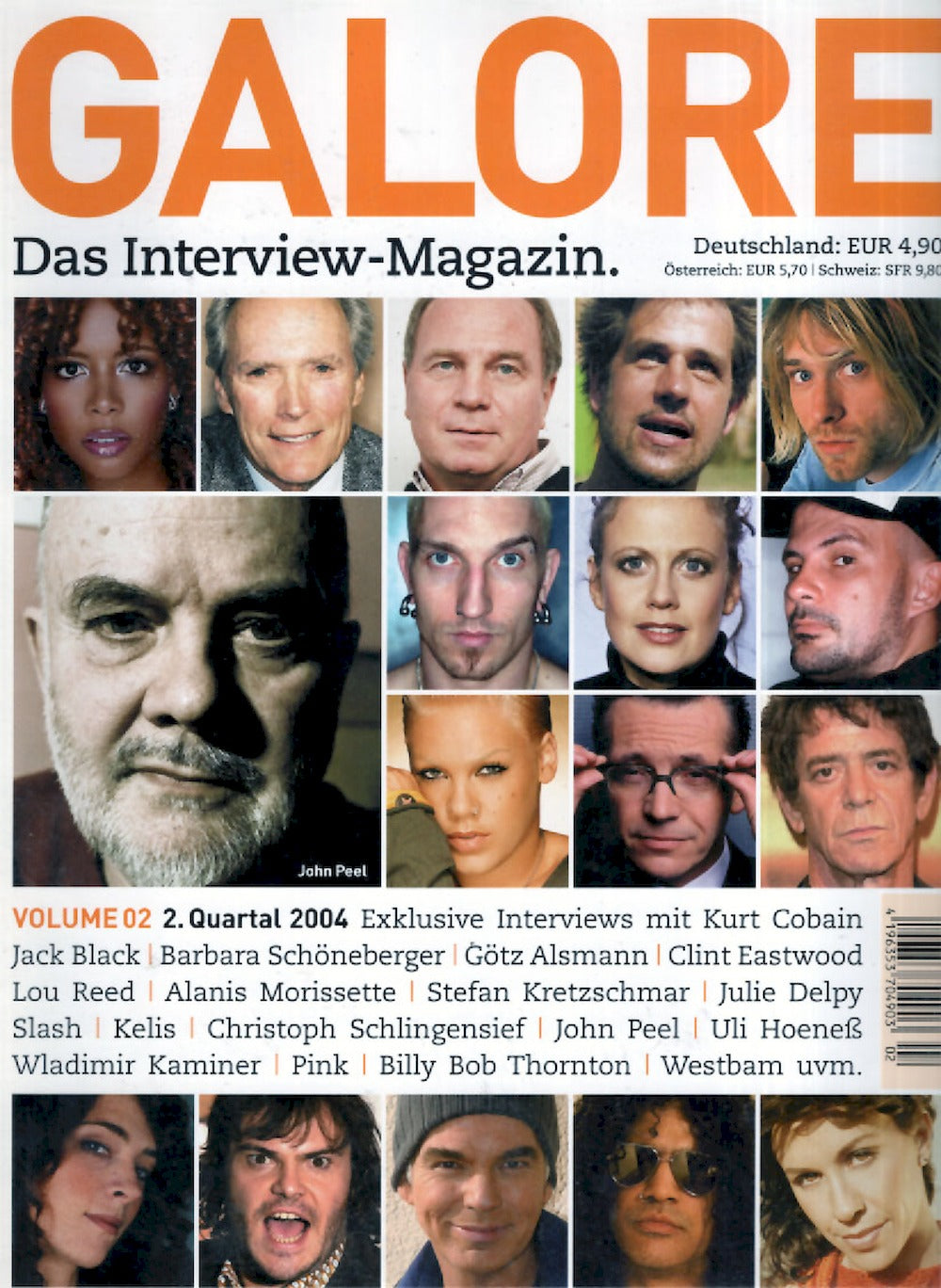 Galore Magazin Deutschland 2004 #2 John Peel Kurt Cobain Jack Black Clint Eastwood