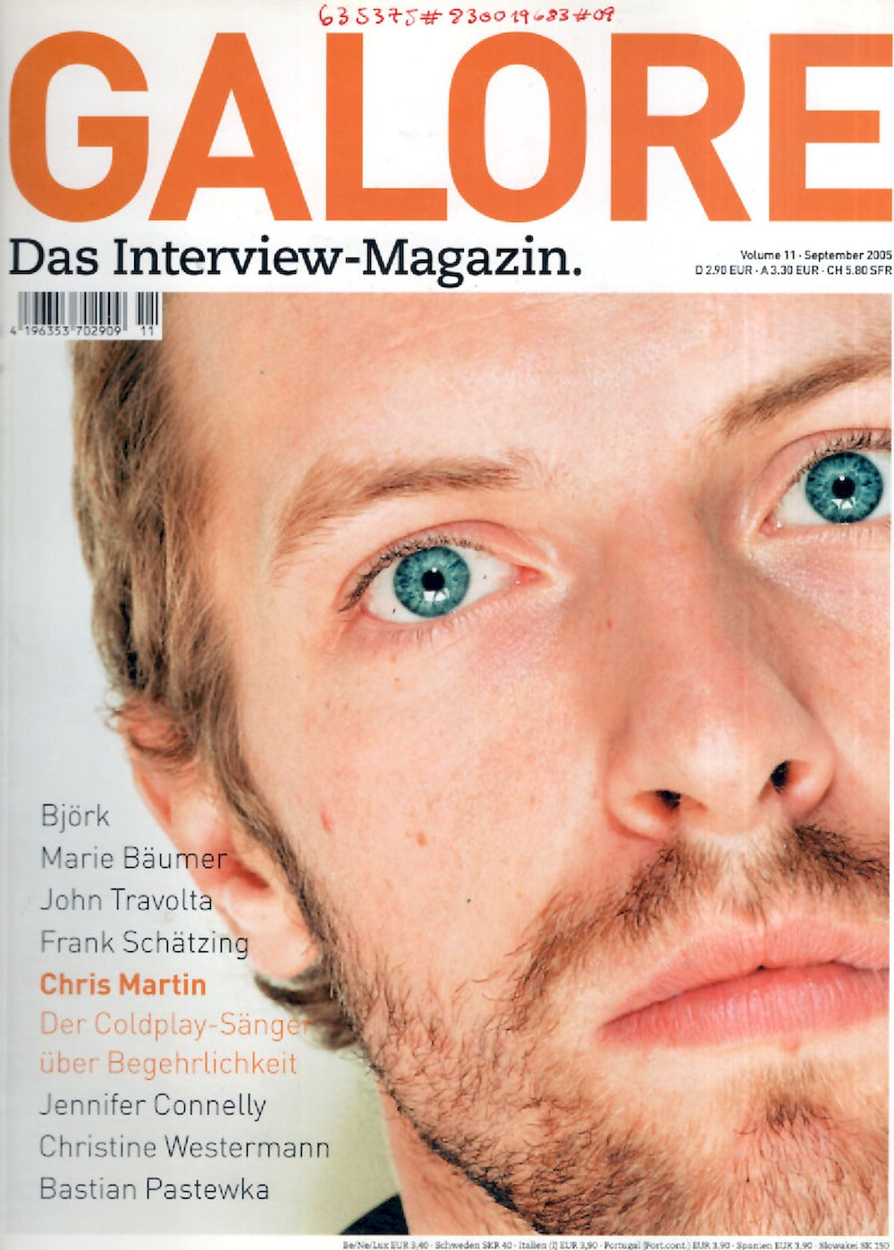 Galore Magazin Deutschland 2005 #11 Chris Martin Coldplay