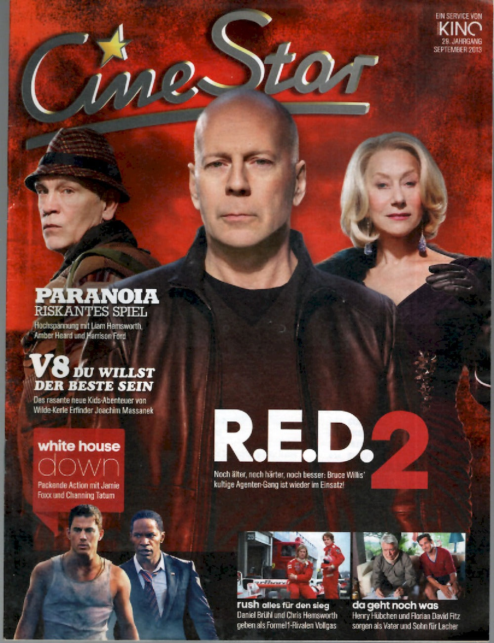 Cine Star Magazin Deutschland 2013-09 Bruce Willis John Malkovich Helen Mirren