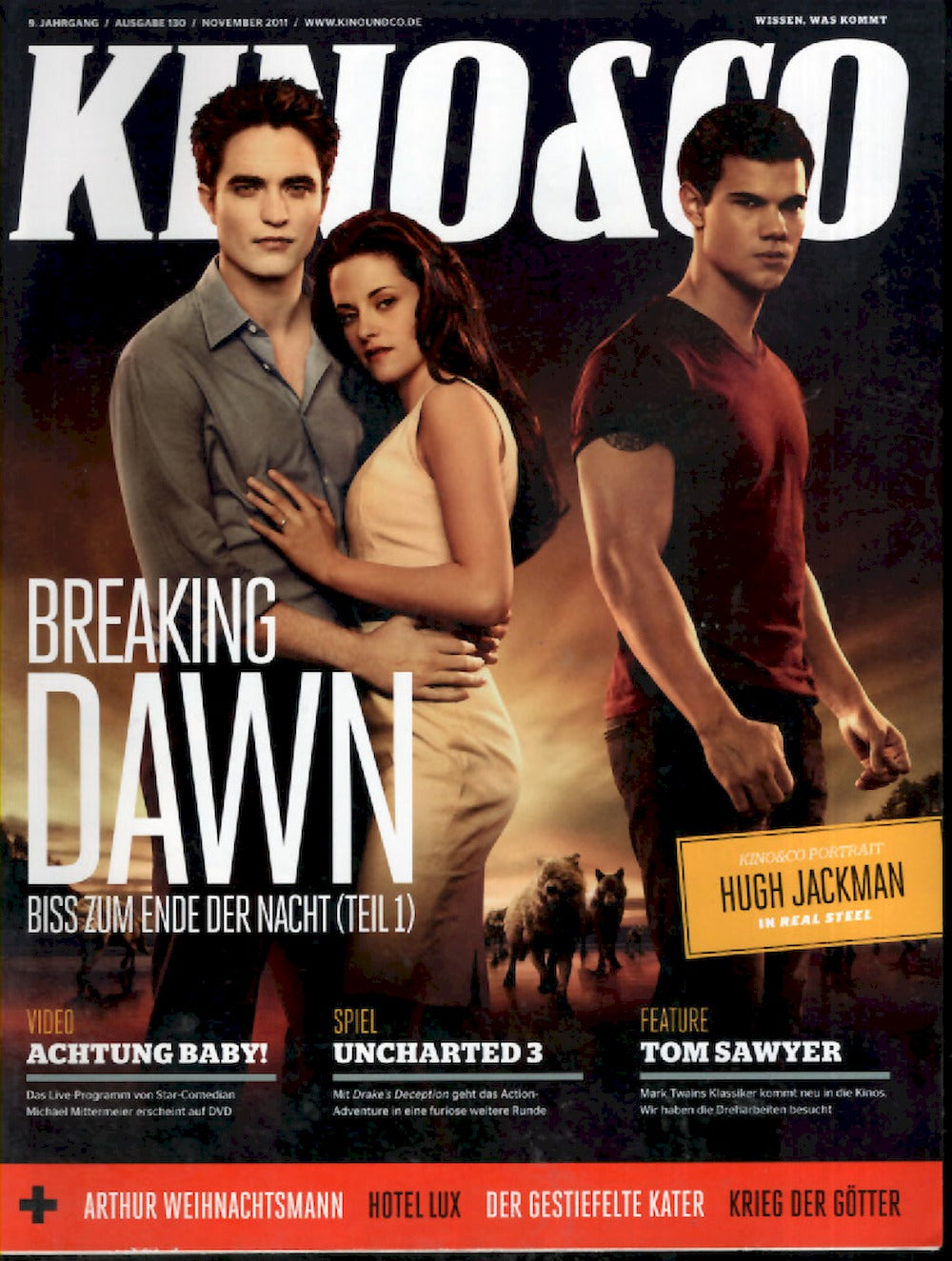 Kino & Co Magazin Deutschland 2011 #130 Kristen Stewart Robert Pattinson Taylor Lautner