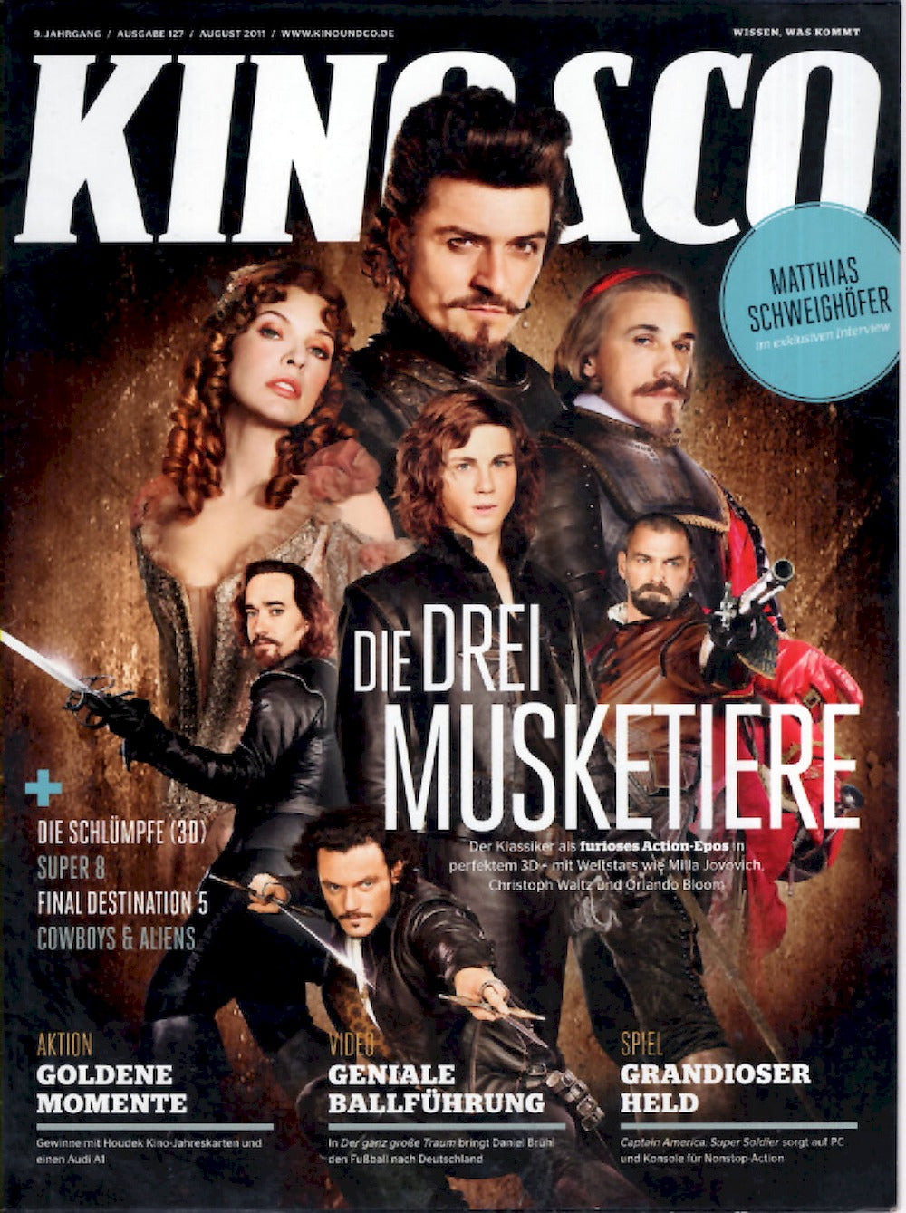 Kino & Co Magazin Deutschland 2011 #127 Milla Jovovich Christoph Waltz Orlando Bloom