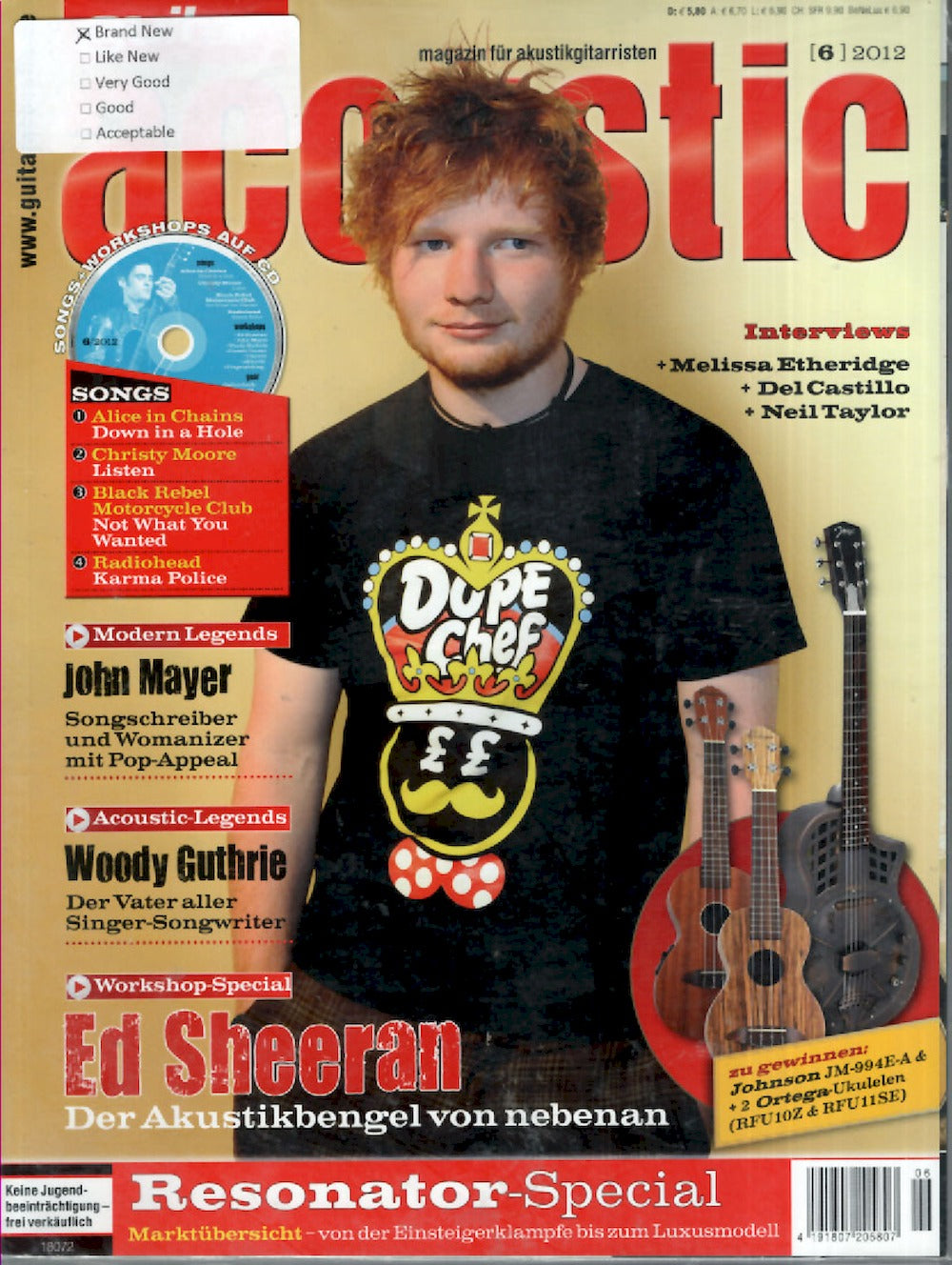 Acoustic Player Magazin Deutschland 2012-06 Ed Sheeran