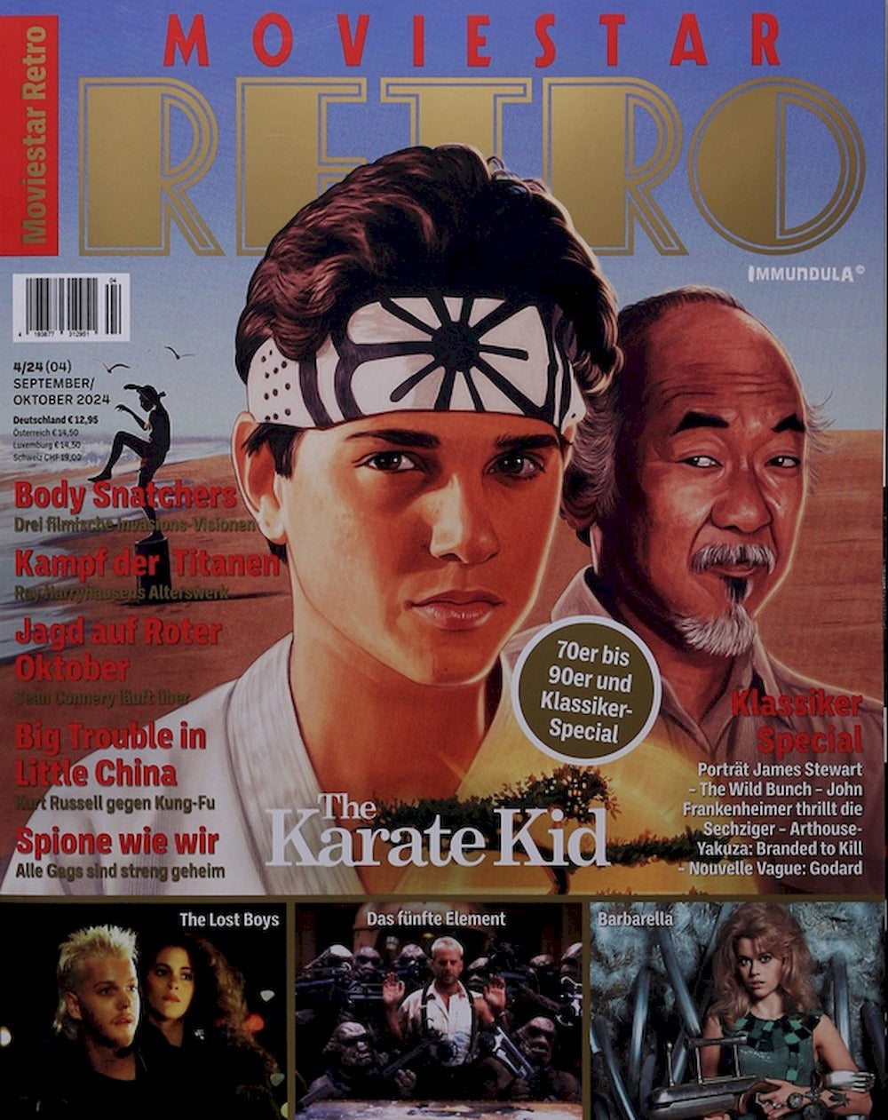 Moviestar Retro Magazin Deutschland 2024-04 The Karate Kid Barbarella The Lost Boys
