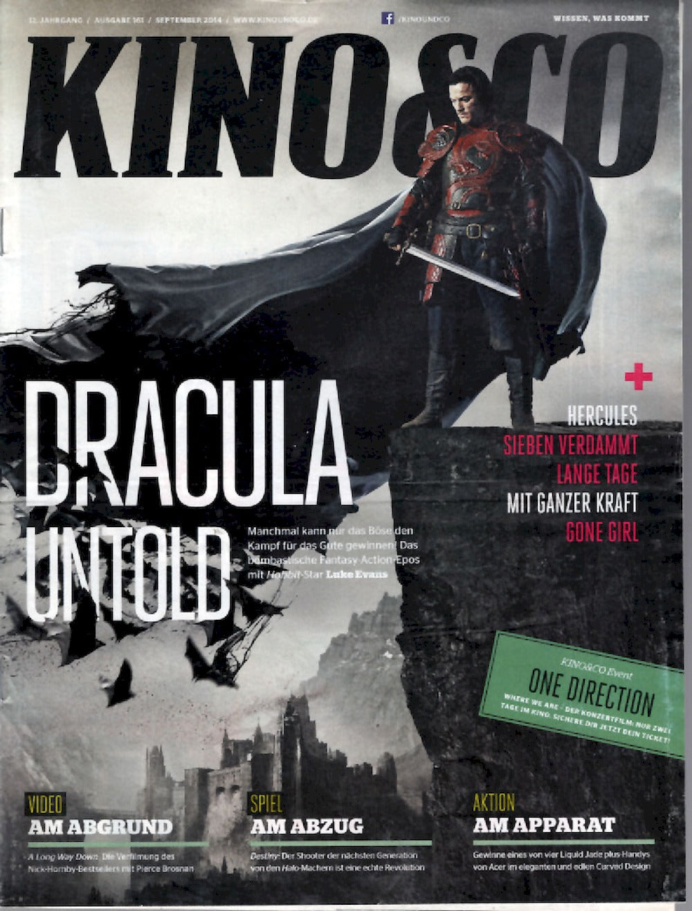 Kino & Co Magazin Deutschland 2014-09 Luke Evans