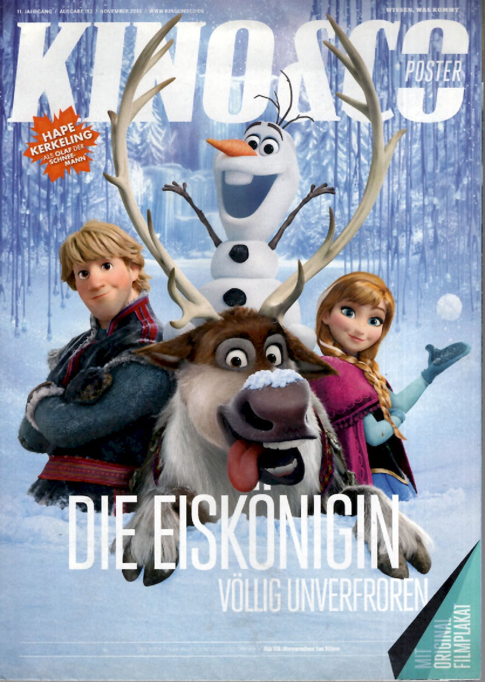 Kino & Co Magazin Deutschland 2013-11 Frozen Elsa Olaf