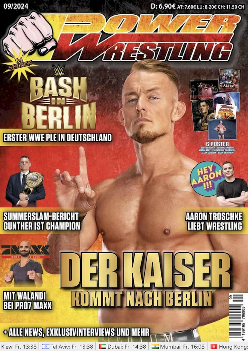 Power Wrestling Magazin Deutschland 2024-09 Ludwig Kaiser Gunther Kevin Sullivan