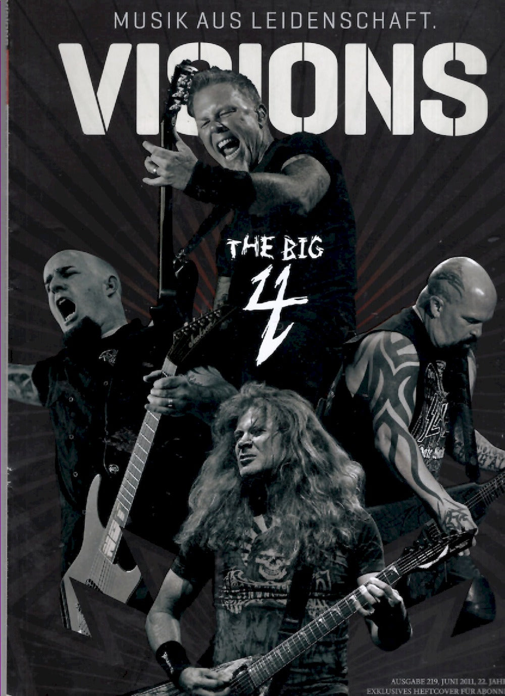 Visions Magazin Deutschland 2011-06 Slayer Megadeth Anthrax Metallica