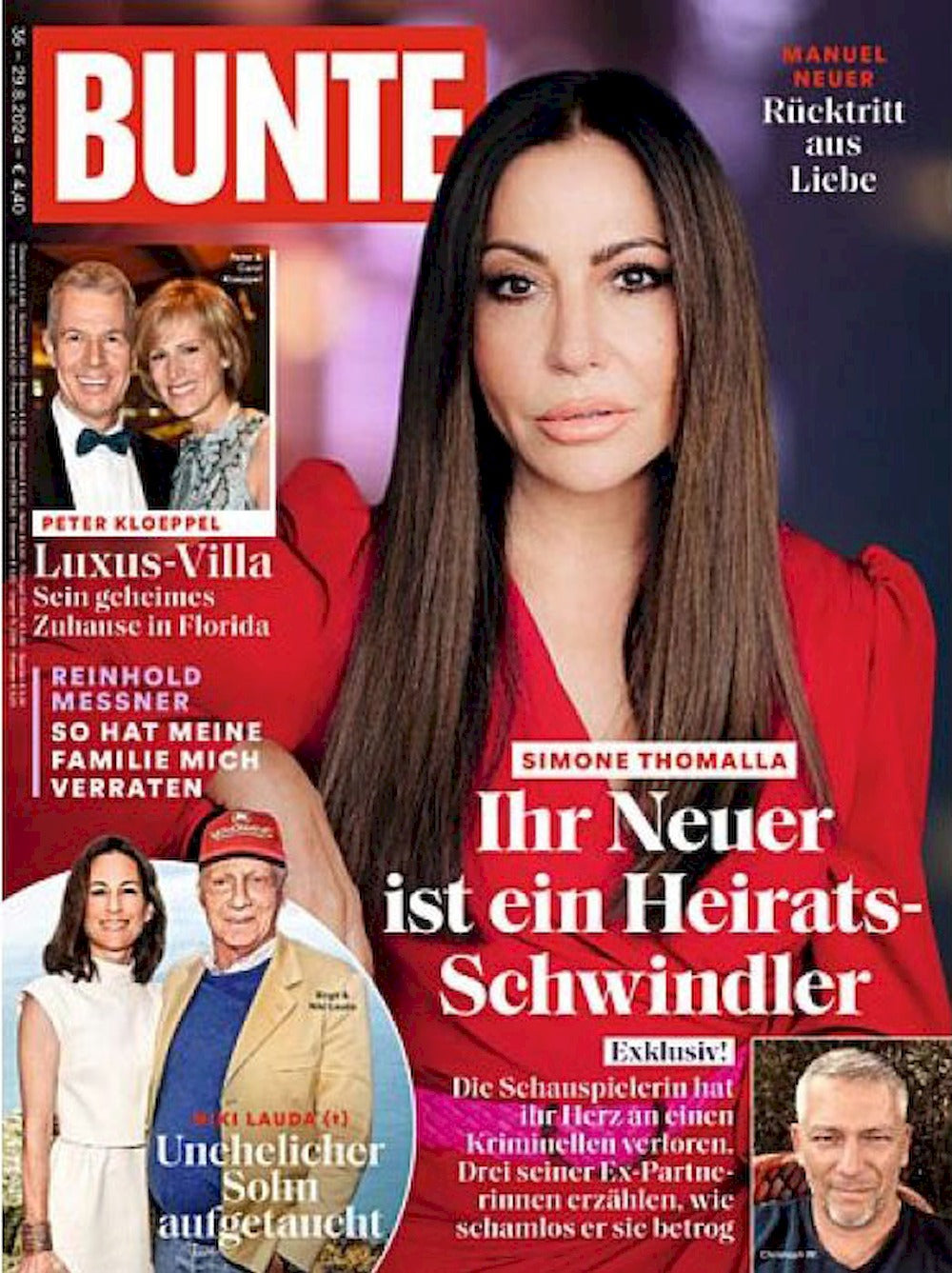 Bunte Magazin Deutschland 2024-36 Simone Thomalla Niki Lauda