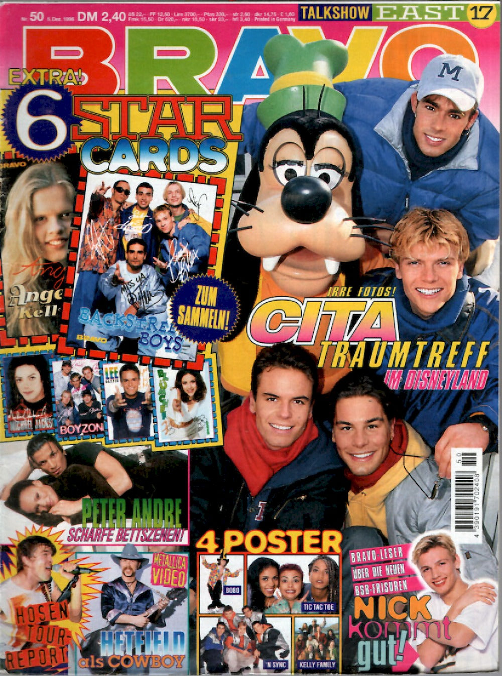 Bravo Magazin Deutschland 1996-50 Nick Carter Toten Hosen