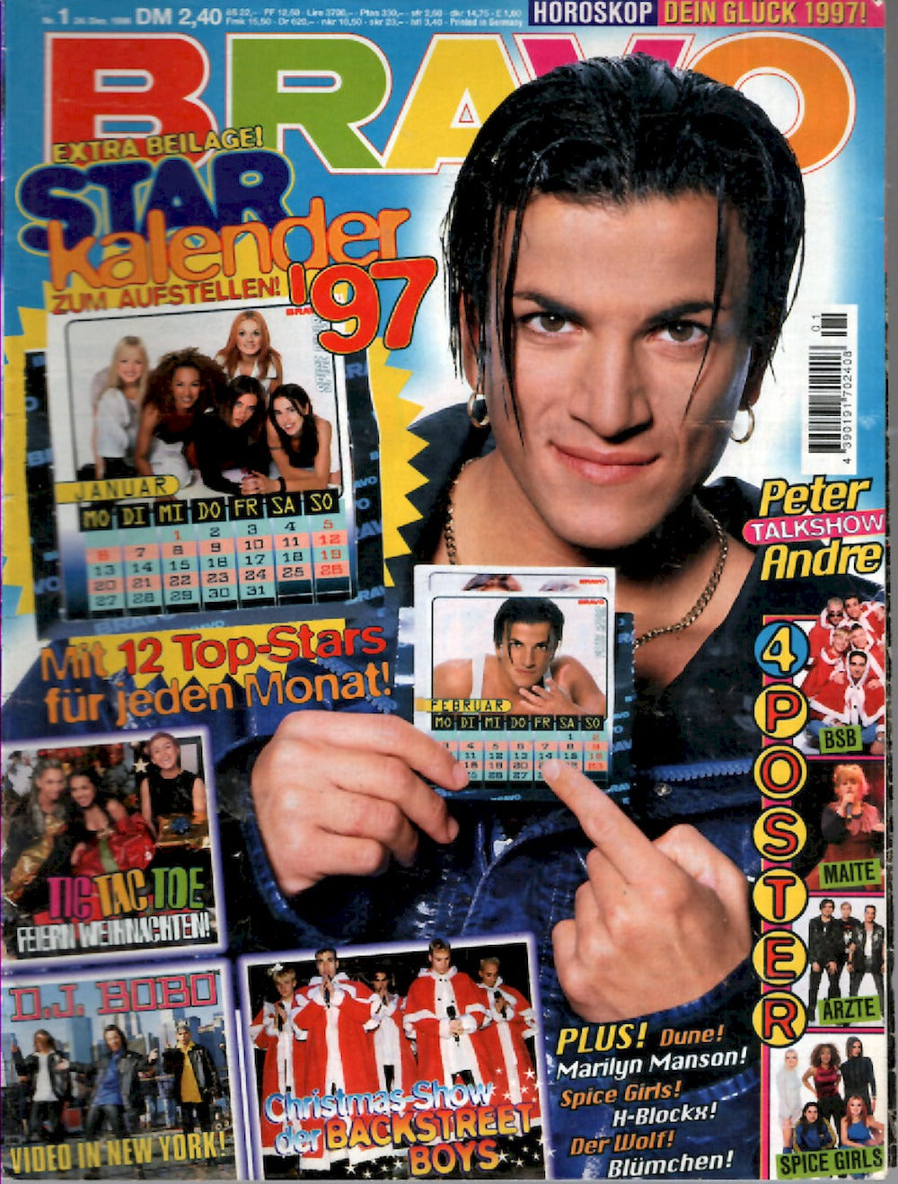 Bravo Magazin Deutschland 1996-01 Peter Andre Spice Girls