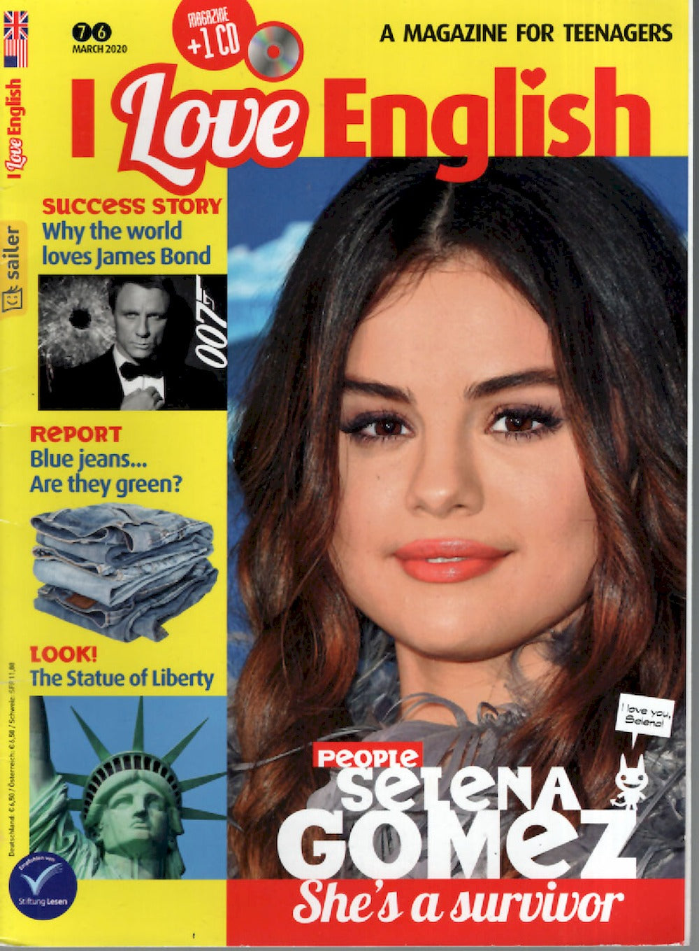 I Love English Magazin Deutschland 2020-03 Selena Gomez #76