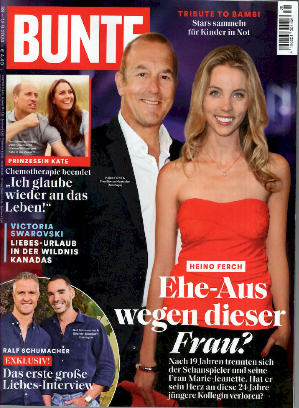 Bunte Magazin Deutschland 2024-38 Heino Ferch Ralf Schumacher Kate