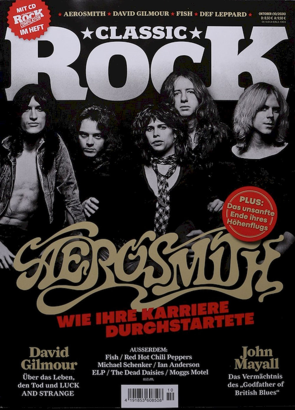 Classic Rock Magazin Deutschland 2024-10 Aerosmith David Gilmour John Mayall #133