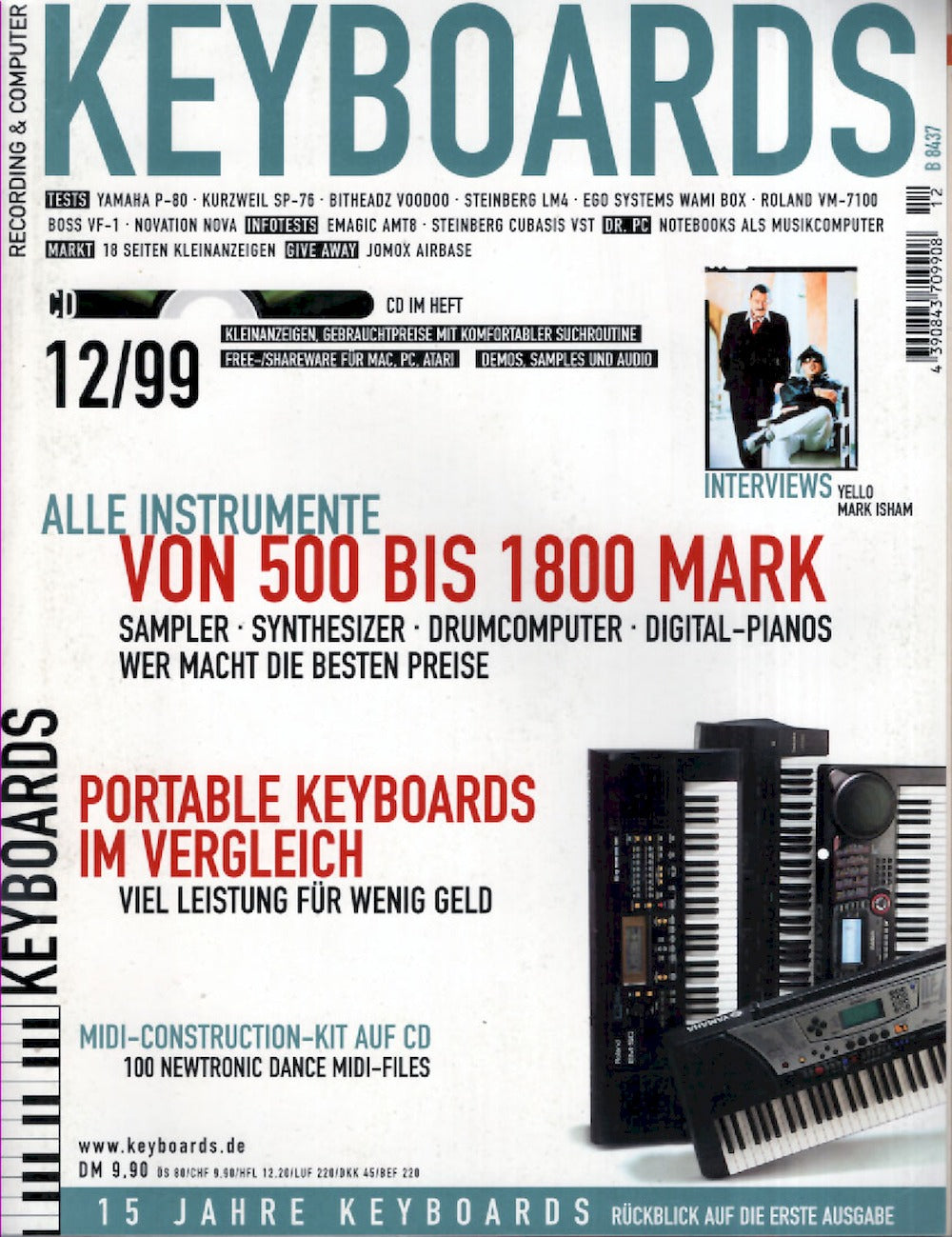 Keyboards Magazin Deutschland 1999-12 Yello Mark Isham