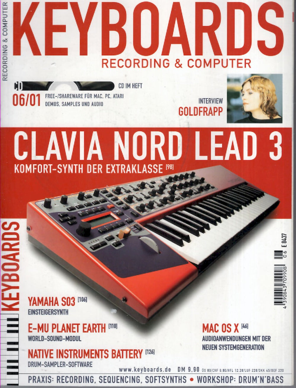 Keyboards Magazin Deutschland 2001-06 Goldfrapp