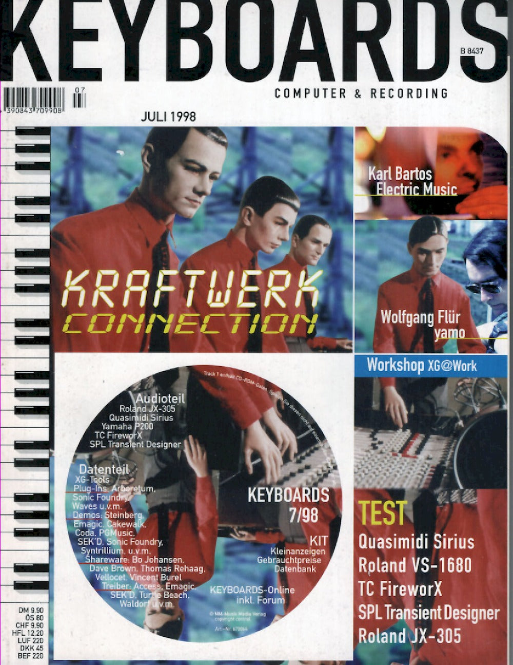 Keyboards Magazin Deutschland 1998-07 Kraftwerk