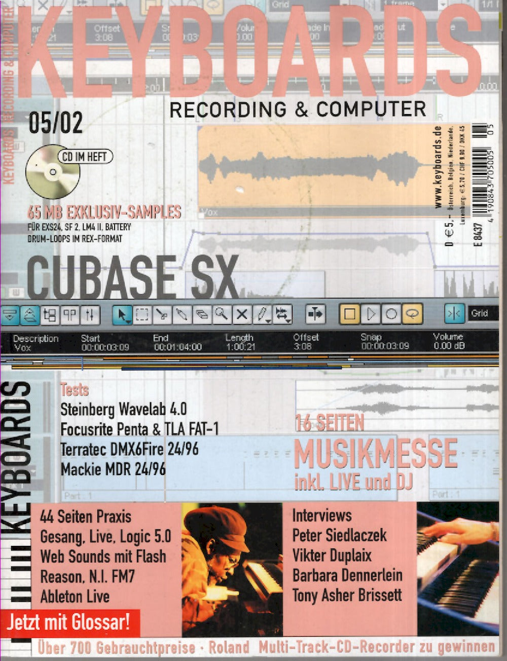 Keyboards Magazin Deutschland 2002-05 Tony Asher Brissett Peter Siedlaczek Vikter Duplaix