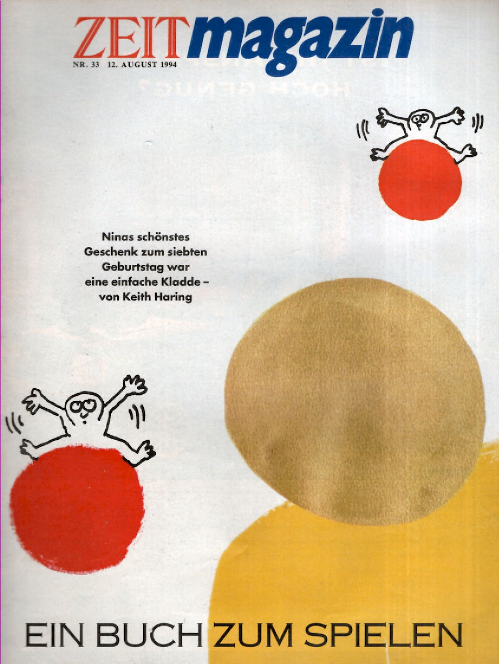 Zeit Magazin Deutschland 1994-33 Keith Haring