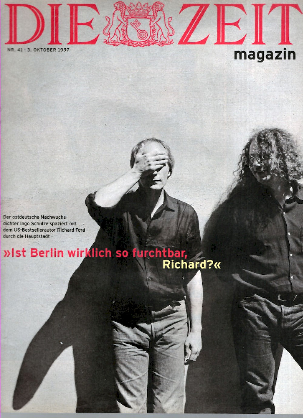 Zeit Magazin Deutschland 1997-43 Jose Saramago Ray-Güde Mertin