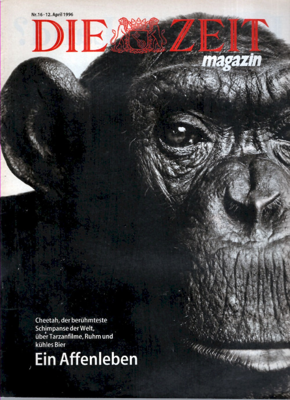 Zeit Magazin Deutschland 1996-16 Cheetah