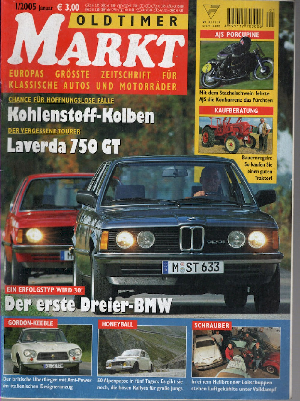 Oldtimer Markt Magazin Deutschland 2005-01 Laverda 750 GT Gordon Keeble AJS Porcupine