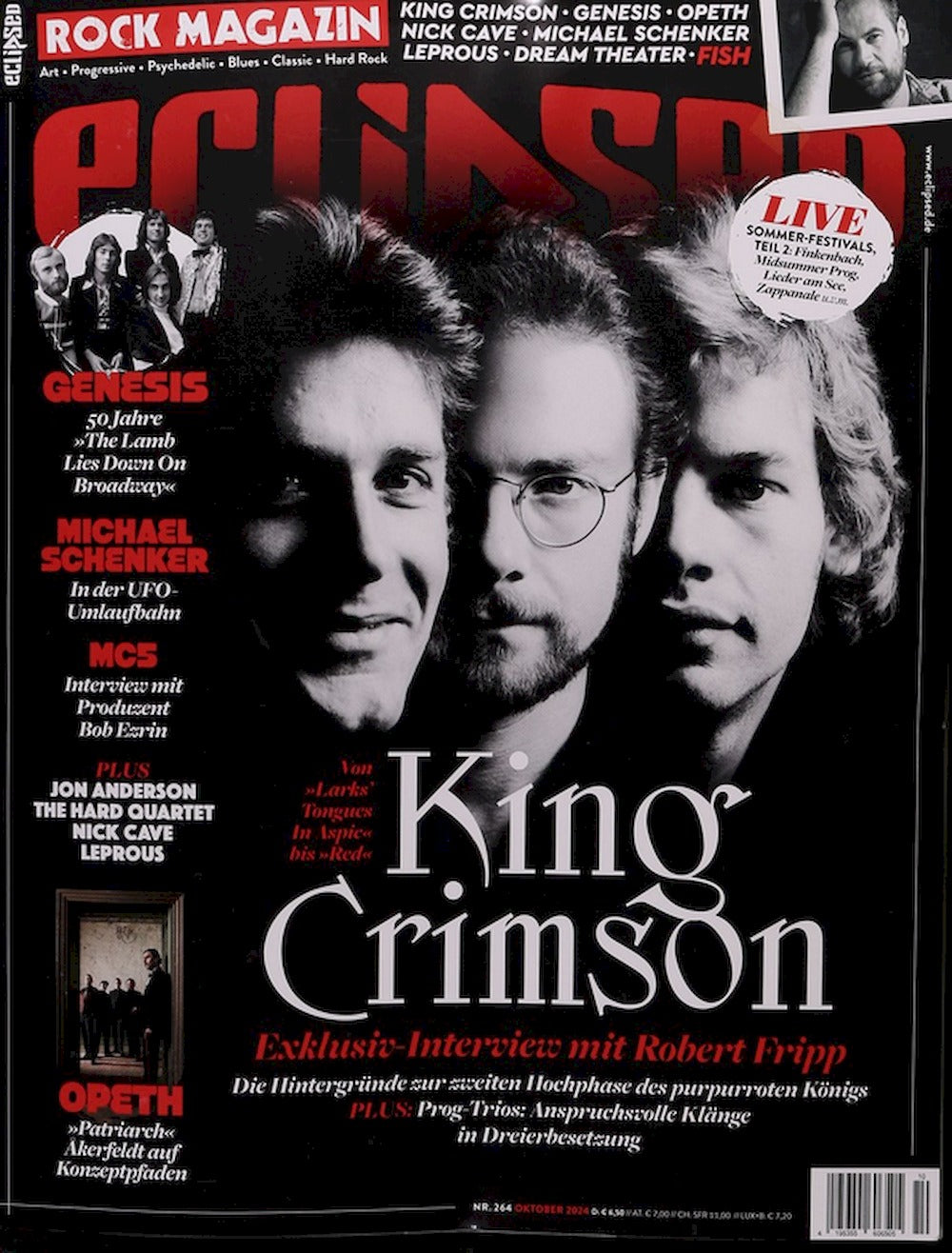 Eclipsed Magazin Deutschland 2024-10 King Crimson Genesis MC5 Michael Schenker