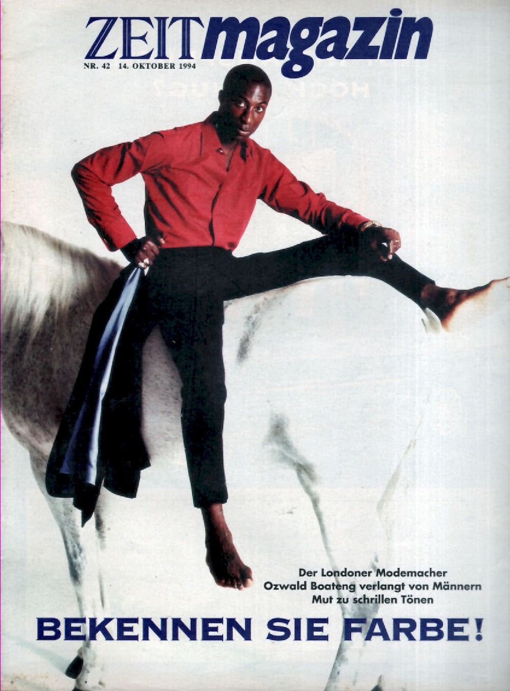 Zeit Magazin Deutschland 1994-42 Ozwald Boateng